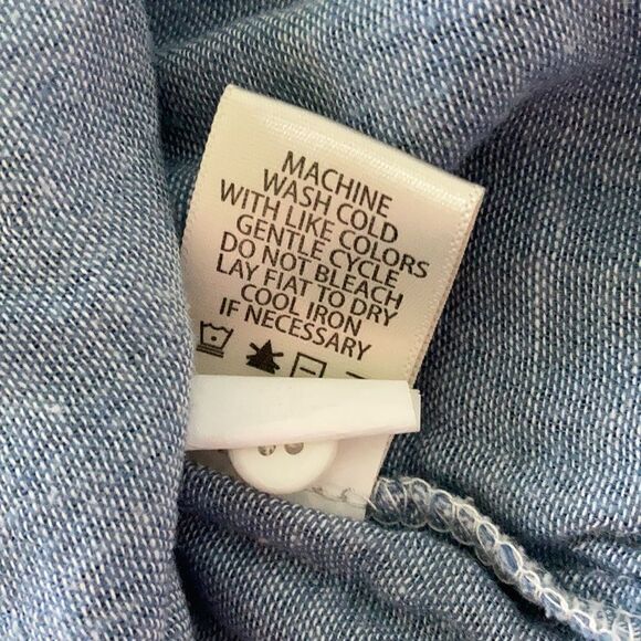 NEW Max Studio Blue and White Stripe Long Sleeve Babydoll Dress Size Small 👗 - Picture 6 of 7